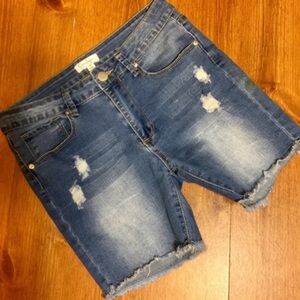 Jessica Simpson Distressed Denim Shorts Girls